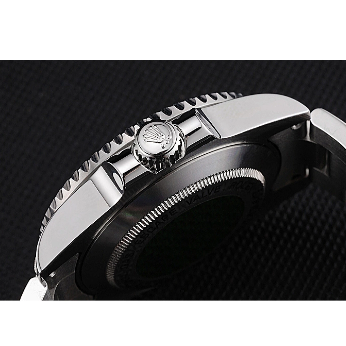 Aaa replica Steel Dwellerr Sky Case Stainless And Rolex 622837 Dial Black Bracelet 0815